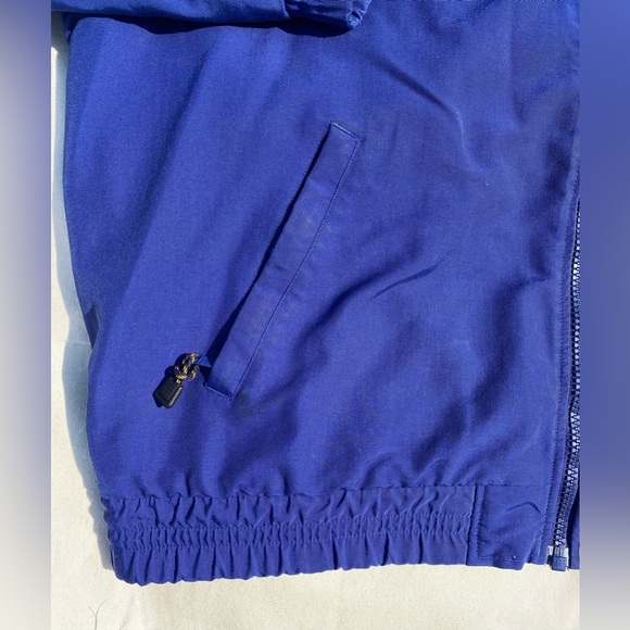 Vintage Y2K Carhartt Royal Blue Zip-Up Lined Fleece Nylon Cold Weather Jacket L - Picture 5 of 10
